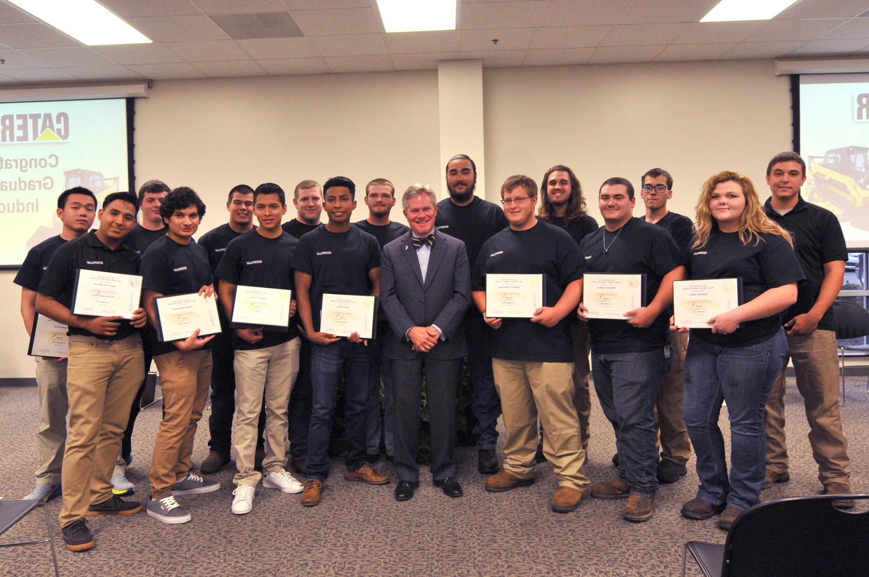 Read the full story, Caterpillar Youth Apprentice graduates, inductees recognized